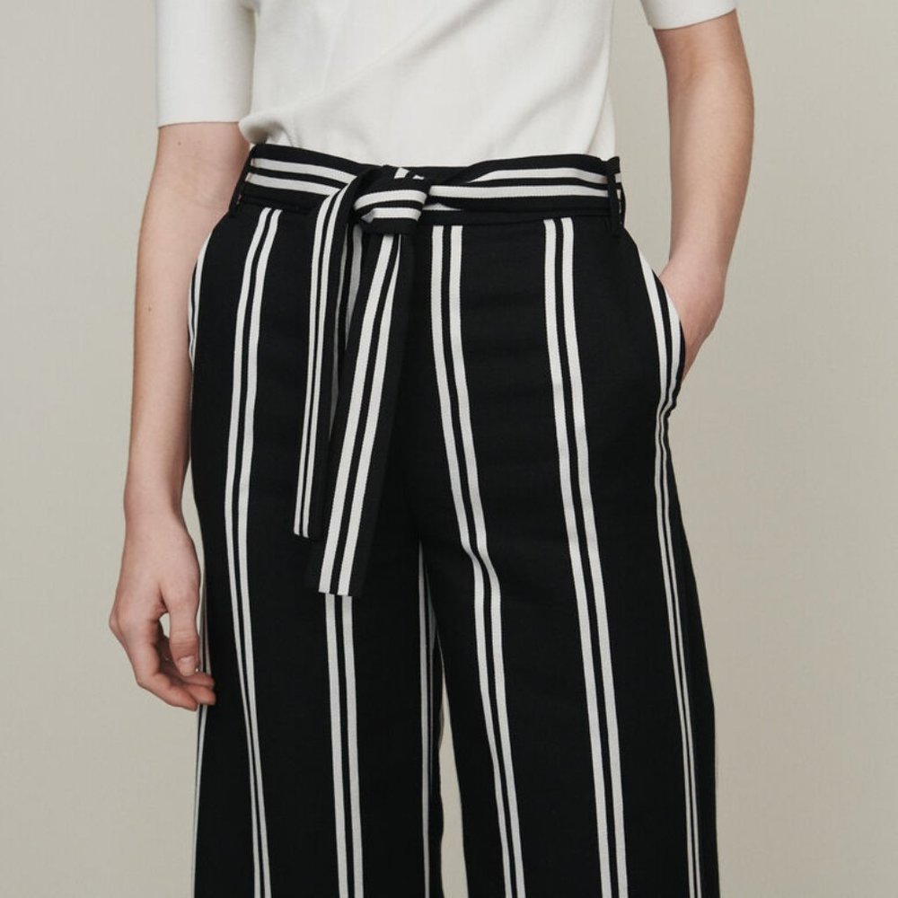 MAJE [NWT] "Pakila" Woven Wide-Leg Trouser - Picture 5 of 9
